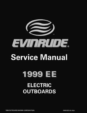 1999 Evinrude "EE" Electric Outboards Service Manual, P/N 787021, Page 1