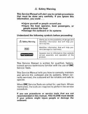 1999 Evinrude "EE" Electric Outboards Service Manual, P/N 787021, Page 2