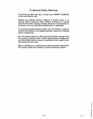 1999 Evinrude "EE" Electric Outboards Service Manual, P/N 787021, Page 19