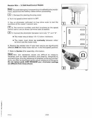 1999 Evinrude "EE" Electric Outboards Service Manual, P/N 787021, Page 38