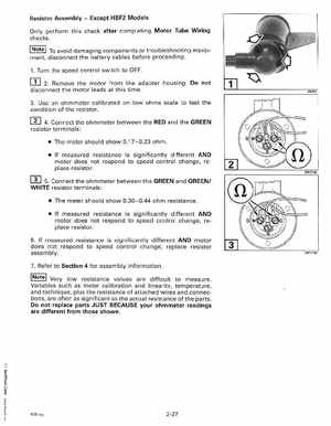 1999 Evinrude "EE" Electric Outboards Service Manual, P/N 787021, Page 44