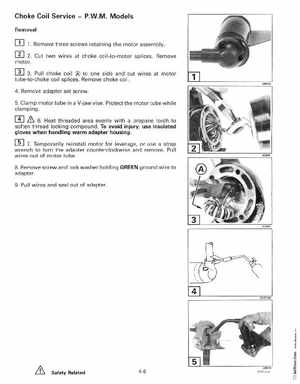1999 Evinrude "EE" Electric Outboards Service Manual, P/N 787021, Page 99