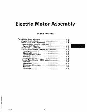 1999 Evinrude "EE" Electric Outboards Service Manual, P/N 787021, Page 106
