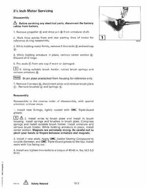 1999 Evinrude "EE" Electric Outboards Service Manual, P/N 787021, Page 179