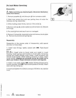 1999 Evinrude "EE" Electric Outboards Service Manual, P/N 787021, Page 181