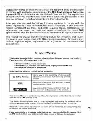 2000 Johnson/Evinrude SS 2 thru 8 outboards Service Manual, Page 2