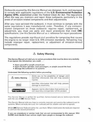2000 Johnson/Evinrude SS 25, 35 3-Cylinder outboards Service Manual, Page 2