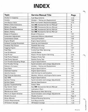 2000 Johnson/Evinrude SS 25, 35 3-Cylinder outboards Service Manual, Page 4
