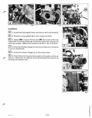 2000 Johnson/Evinrude SS 25, 35 3-Cylinder outboards Service Manual, Page 70