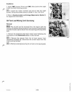 2000 Johnson/Evinrude SS 25, 35 3-Cylinder outboards Service Manual, Page 74