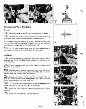 2000 Johnson/Evinrude SS 25, 35 3-Cylinder outboards Service Manual, Page 85