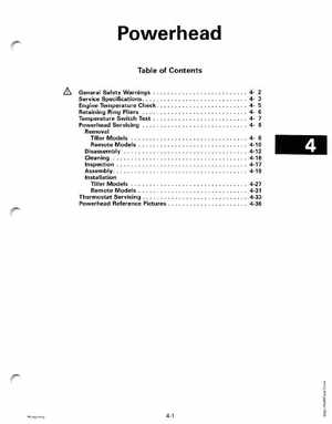 2000 Johnson/Evinrude SS 25, 35 3-Cylinder outboards Service Manual, Page 118