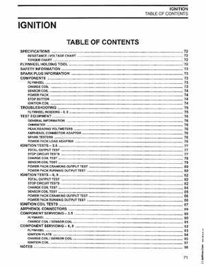 2002/2003 Johnson SN/ST 2 Stroke 3.5, 6 8 HP Outboards Service Manual, PN 5005466, Page 72
