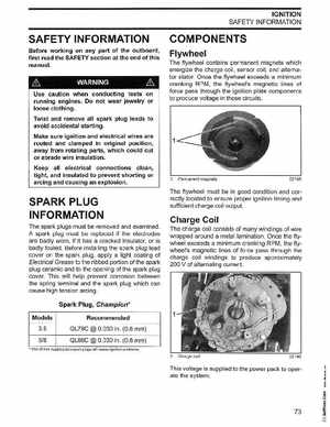 2002/2003 Johnson SN/ST 2 Stroke 3.5, 6 8 HP Outboards Service Manual, PN 5005466, Page 74