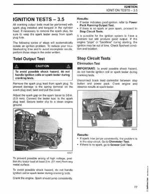 2002/2003 Johnson SN/ST 2 Stroke 3.5, 6 8 HP Outboards Service Manual, PN 5005466, Page 78