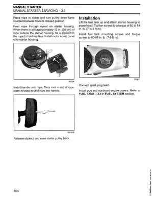 2002/2003 Johnson SN/ST 2 Stroke 3.5, 6 8 HP Outboards Service Manual, PN 5005466, Page 105