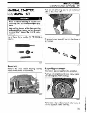 2002/2003 Johnson SN/ST 2 Stroke 3.5, 6 8 HP Outboards Service Manual, PN 5005466, Page 106