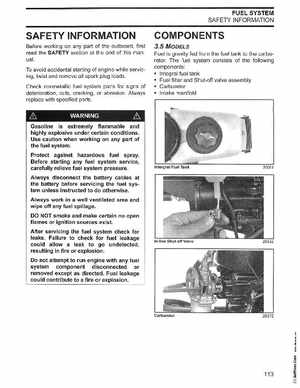2002/2003 Johnson SN/ST 2 Stroke 3.5, 6 8 HP Outboards Service Manual, PN 5005466, Page 114