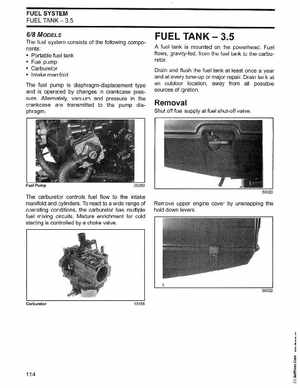 2002/2003 Johnson SN/ST 2 Stroke 3.5, 6 8 HP Outboards Service Manual, PN 5005466, Page 115