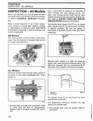 2002/2003 Johnson SN/ST 2 Stroke 3.5, 6 8 HP Outboards Service Manual, PN 5005466, Page 149