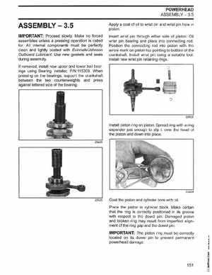 2002/2003 Johnson SN/ST 2 Stroke 3.5, 6 8 HP Outboards Service Manual, PN 5005466, Page 152