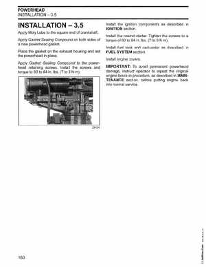 2002/2003 Johnson SN/ST 2 Stroke 3.5, 6 8 HP Outboards Service Manual, PN 5005466, Page 161
