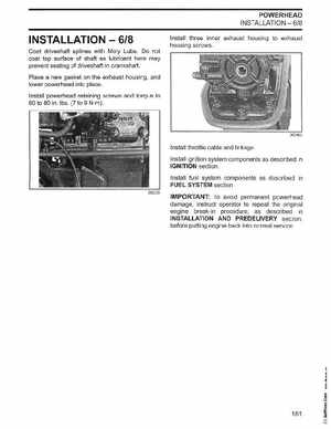 2002/2003 Johnson SN/ST 2 Stroke 3.5, 6 8 HP Outboards Service Manual, PN 5005466, Page 162