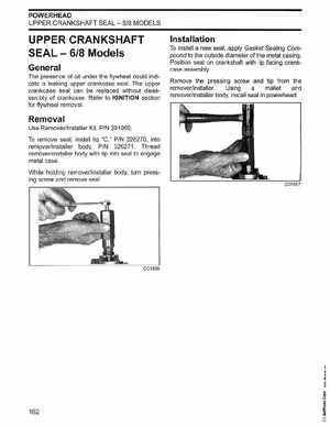 2002/2003 Johnson SN/ST 2 Stroke 3.5, 6 8 HP Outboards Service Manual, PN 5005466, Page 163