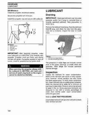 2002/2003 Johnson SN/ST 2 Stroke 3.5, 6 8 HP Outboards Service Manual, PN 5005466, Page 187