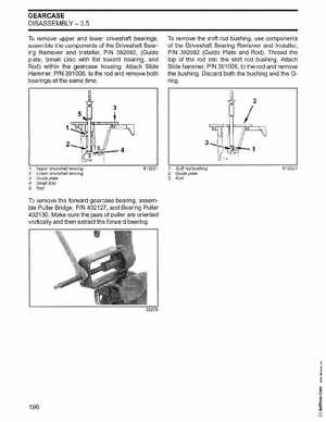 2002/2003 Johnson SN/ST 2 Stroke 3.5, 6 8 HP Outboards Service Manual, PN 5005466, Page 197