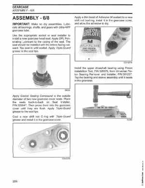2002/2003 Johnson SN/ST 2 Stroke 3.5, 6 8 HP Outboards Service Manual, PN 5005466, Page 207