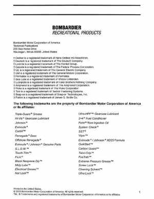 2003 Johnson ST 55 HP WRL 2 Stroke Commercial Service Manual, PN 5005483, Page 2