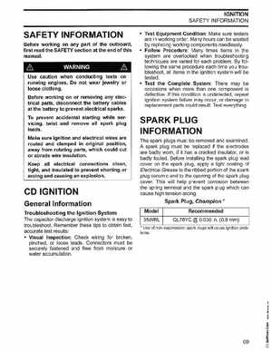 2003 Johnson ST 55 HP WRL 2 Stroke Commercial Service Manual, PN 5005483, Page 70
