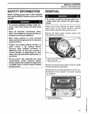 2003 Johnson ST 55 HP WRL 2 Stroke Commercial Service Manual, PN 5005483, Page 92