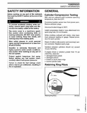 2003 Johnson ST 55 HP WRL 2 Stroke Commercial Service Manual, PN 5005483, Page 124