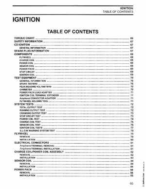 2003 Johnson ST 6/8 HP 4 Stroke Outboards Service Manual, PN 5005471, Page 66