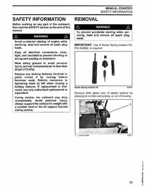 2003 Johnson ST 6/8 HP 4 Stroke Outboards Service Manual, PN 5005471, Page 90