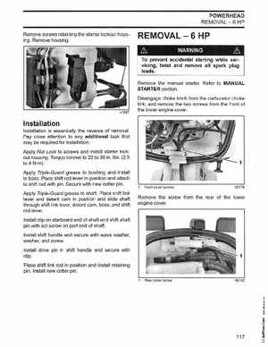 2003 Johnson ST 6/8 HP 4 Stroke Outboards Service Manual, PN 5005471, Page 118