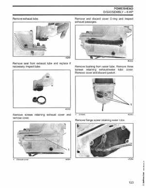 2003 Johnson ST 6/8 HP 4 Stroke Outboards Service Manual, PN 5005471, Page 124