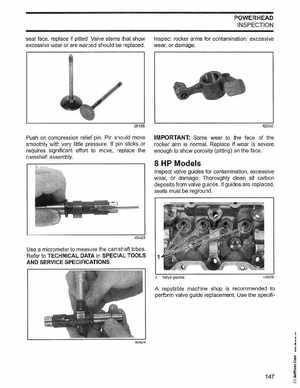 2003 Johnson ST 6/8 HP 4 Stroke Outboards Service Manual, PN 5005471, Page 148