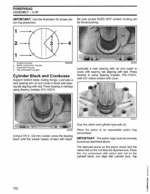 2003 Johnson ST 6/8 HP 4 Stroke Outboards Service Manual, PN 5005471, Page 153