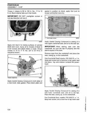 2003 Johnson ST 6/8 HP 4 Stroke Outboards Service Manual, PN 5005471, Page 155