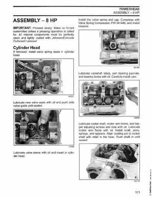 2003 Johnson ST 6/8 HP 4 Stroke Outboards Service Manual, PN 5005471, Page 162