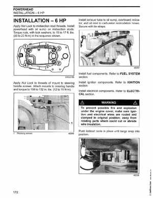 2003 Johnson ST 6/8 HP 4 Stroke Outboards Service Manual, PN 5005471, Page 173