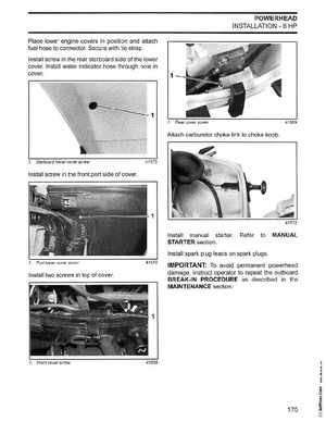 2003 Johnson ST 6/8 HP 4 Stroke Outboards Service Manual, PN 5005471, Page 176
