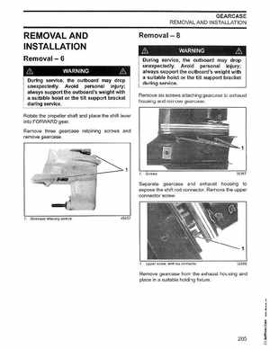 2003 Johnson ST 6/8 HP 4 Stroke Outboards Service Manual, PN 5005471, Page 206