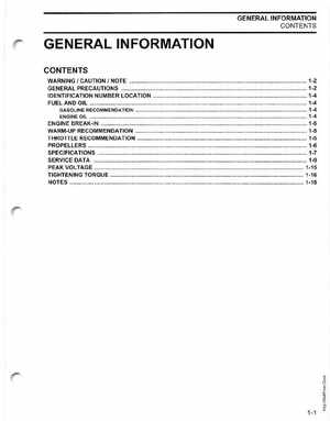 2003 ST 4 Stroke 9.9/15HP Johnson outboards Service Manual, Page 5
