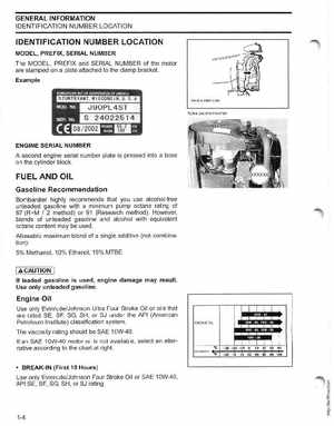 2003 ST 4 Stroke 9.9/15HP Johnson outboards Service Manual, Page 8