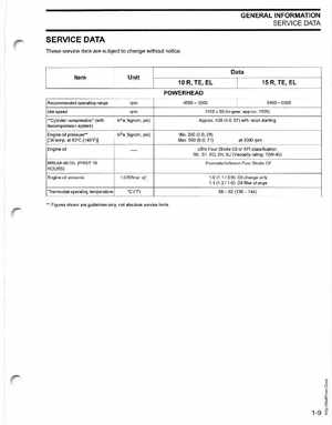 2003 ST 4 Stroke 9.9/15HP Johnson outboards Service Manual, Page 13
