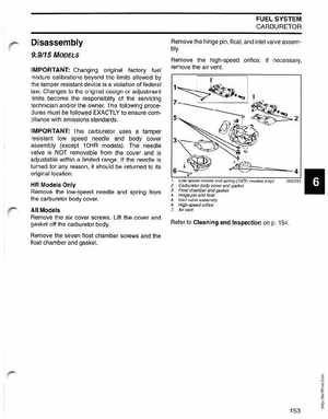 2004 SR Johnson 2 Stroke 9.9, 15, 25, 30 HP Outboards Service Manual, Page 154